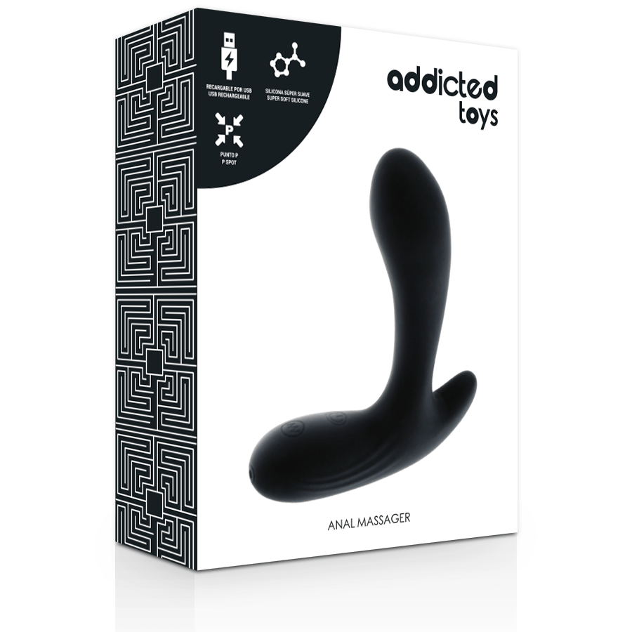 Addicted Toys Anal Massager Black Vibration - PleasureShop