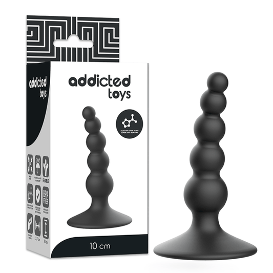 Addicted Toys Anal Sexual Plug 10Cm Black - PleasureShop