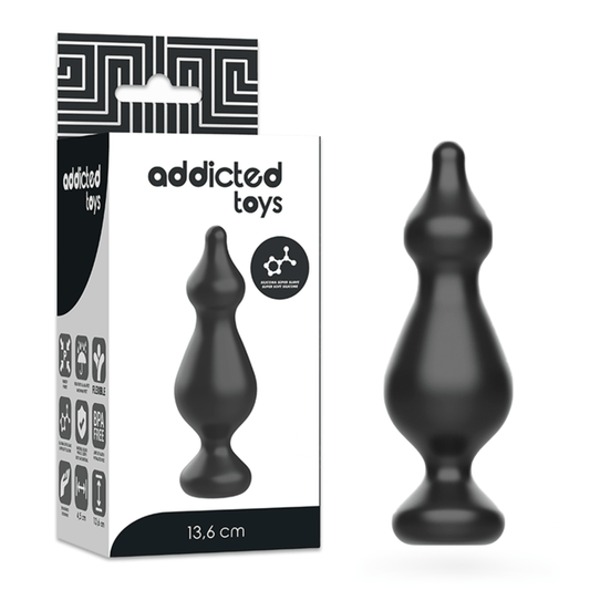 Addicted Toys Anal Sexual Plug 13.6Cm Black - PleasureShop
