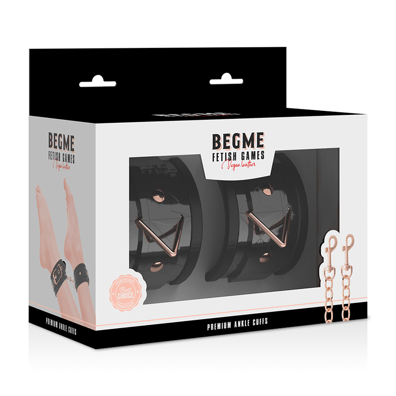 Begme Black Edition Premium Ankle Cuffs - PleasureShop